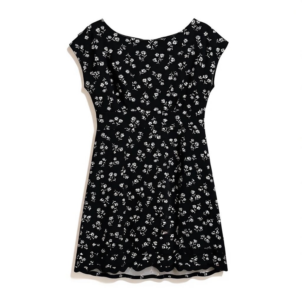 Elegant Black Floral Dress